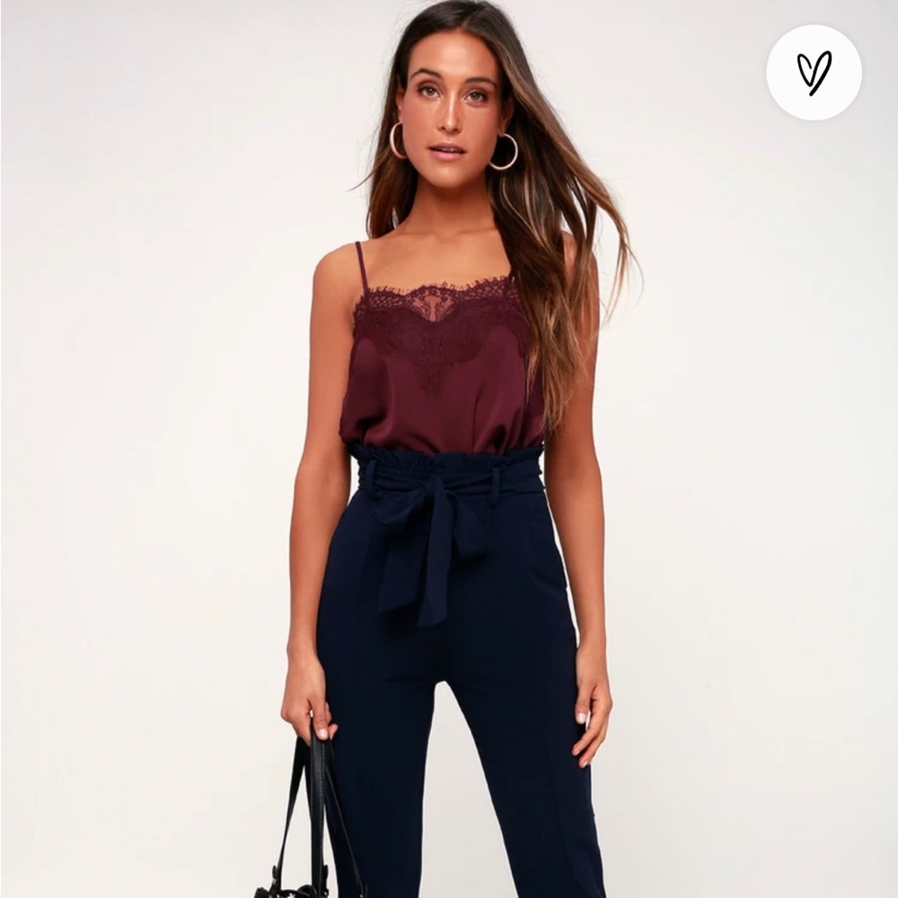 Lulu’s Maddox Satin Lace Cami